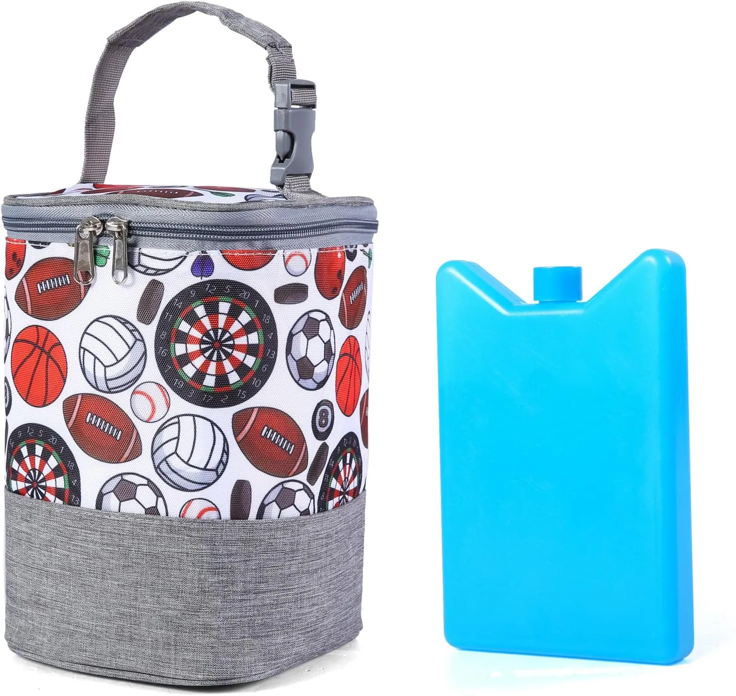 GOGOSO Baby Bottle Bag with Ice Pack Cooler - Insulated Tote for Working Mom, Breastmilk Cooler for Up to 4 Large 8 Ounce Bottles