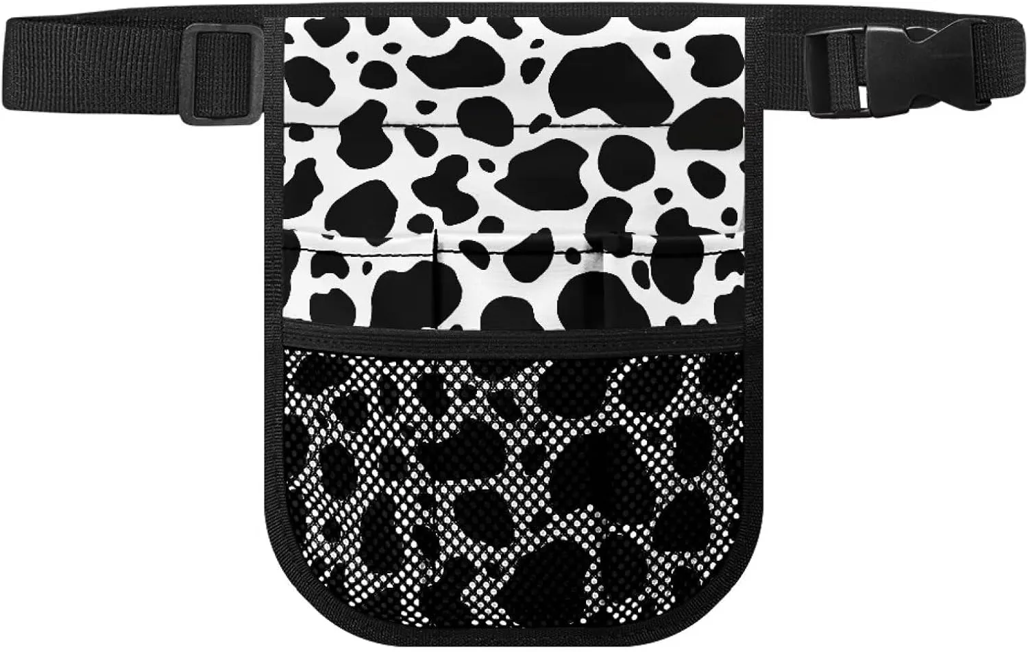 Gomyblomy Nurse Fanny Pack Pocket Organizer for Nurses Doctors Cow Print Nursing Waist Pack with Gear Pockets Practical Nurse Belt Organizer Pouch for Women Men