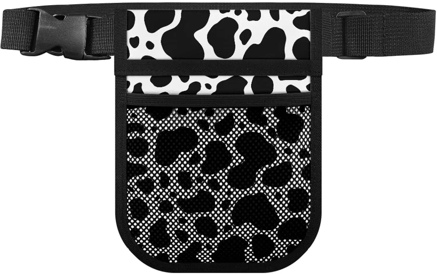 Gomyblomy Nurse Fanny Pack Pocket Organizer for Nurses Doctors Cow Print Nursing Waist Pack with Gear Pockets Practical Nurse Belt Organizer Pouch for Women Men