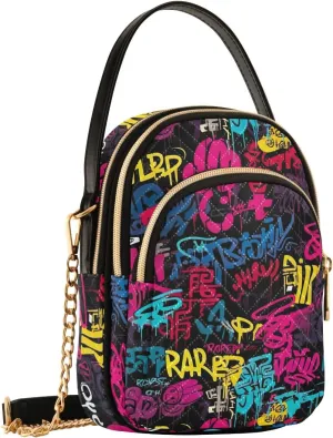 Graffiti Street Art Small Crossbody Bags for Women Cell Phone Shoulder Purse Handbags Wallet 21216784