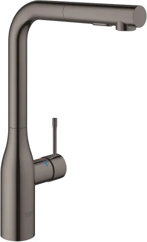GROHE 30271A00 Essence Dual Spray Pull-Out Kitchen Faucet Hard Graphite (Polished Black)