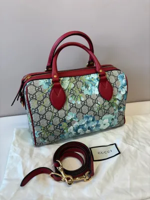 Gucci GG Blooms Top Handle Bag Beige Shoulder Bag