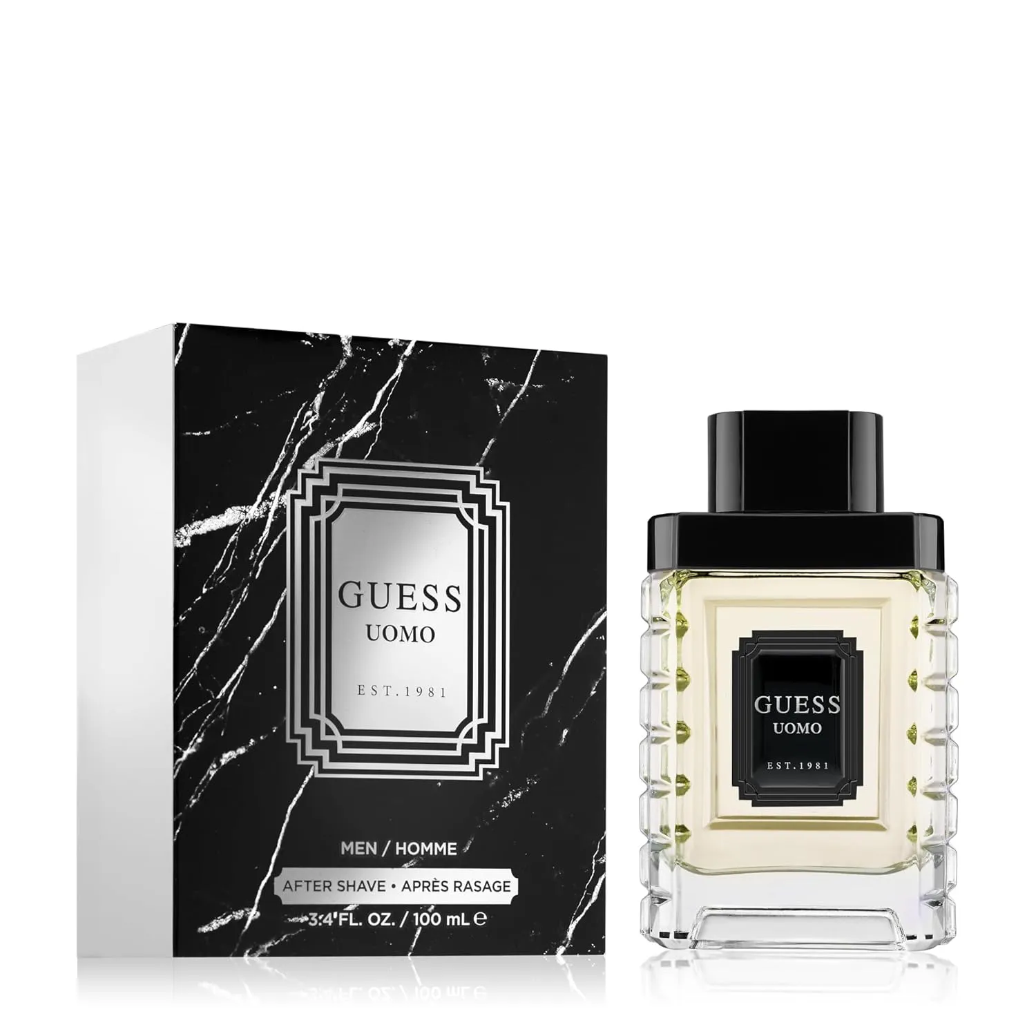 GUESS Uomo After Shave For Men, 3.4 Fl. Oz., Fresh & Elegant Fragrance