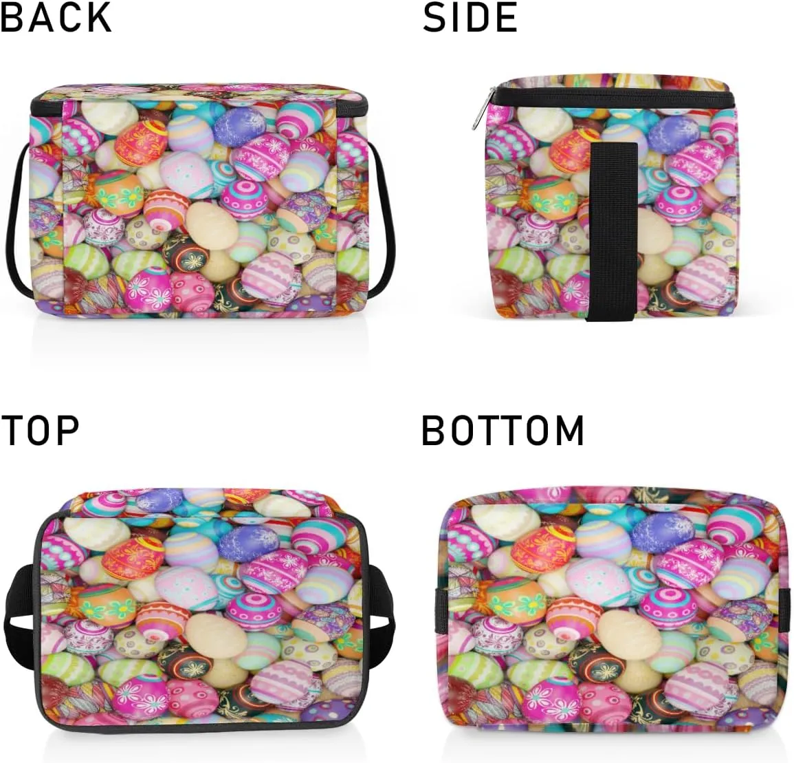 GUYOS-Abstract Music And Rhythm Lunch Bag Women - Reusable Lunch Bag Adult Men Women- Insulated Small LunchBox for Work Picnic- 1 Packs