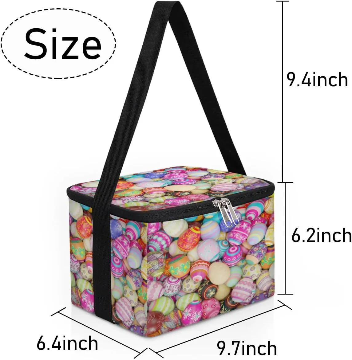 GUYOS-Abstract Music And Rhythm Lunch Bag Women - Reusable Lunch Bag Adult Men Women- Insulated Small LunchBox for Work Picnic- 1 Packs