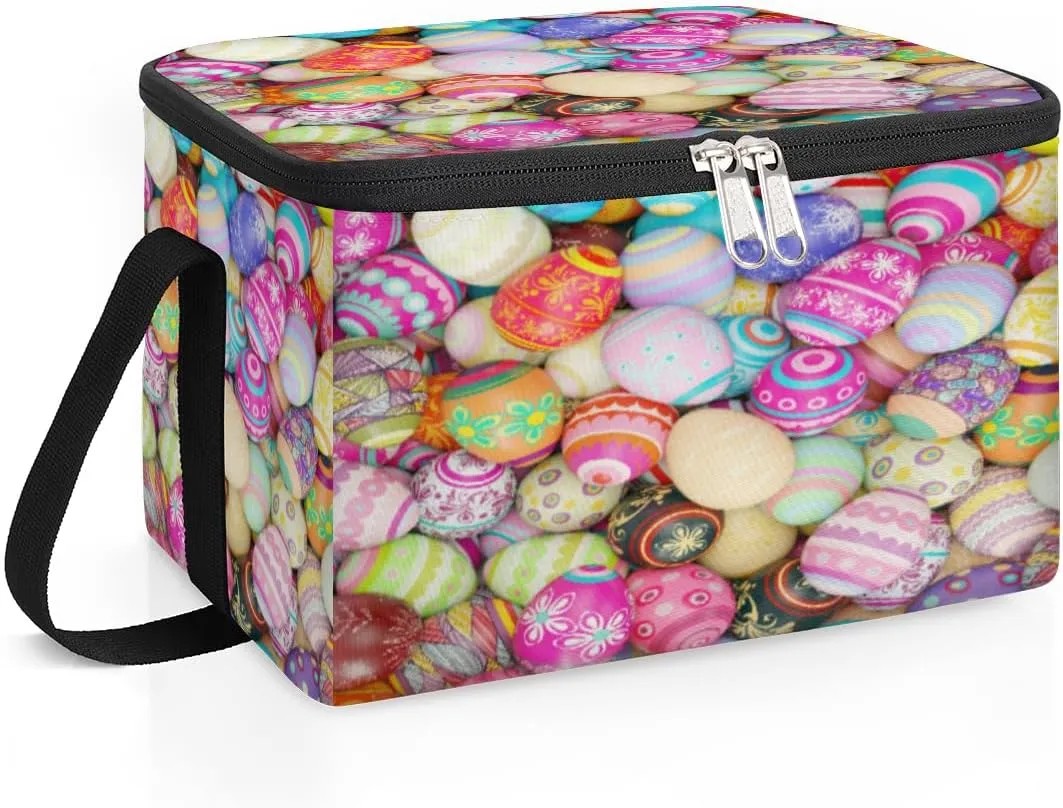 GUYOS-Abstract Music And Rhythm Lunch Bag Women - Reusable Lunch Bag Adult Men Women- Insulated Small LunchBox for Work Picnic- 1 Packs