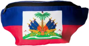 Haiti Flag Black Bum, Fanny Pack Waist Purse Money Bag pouch Haitian