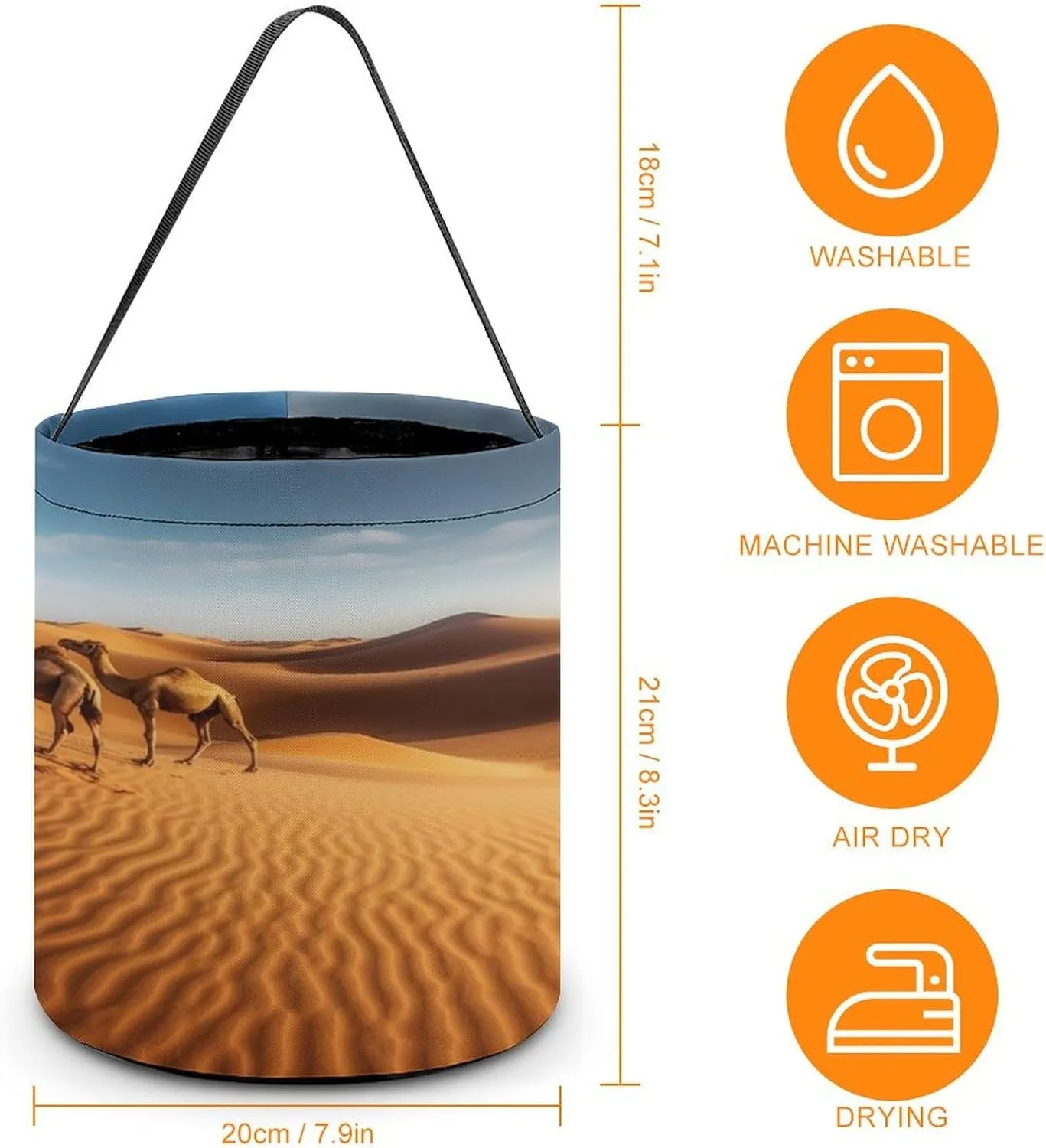 Halloween Candy Bucket,Halloween Trick Or Treat Bags,Seaside Cruise Ship Printed Collapsible Reusable Candy Basket