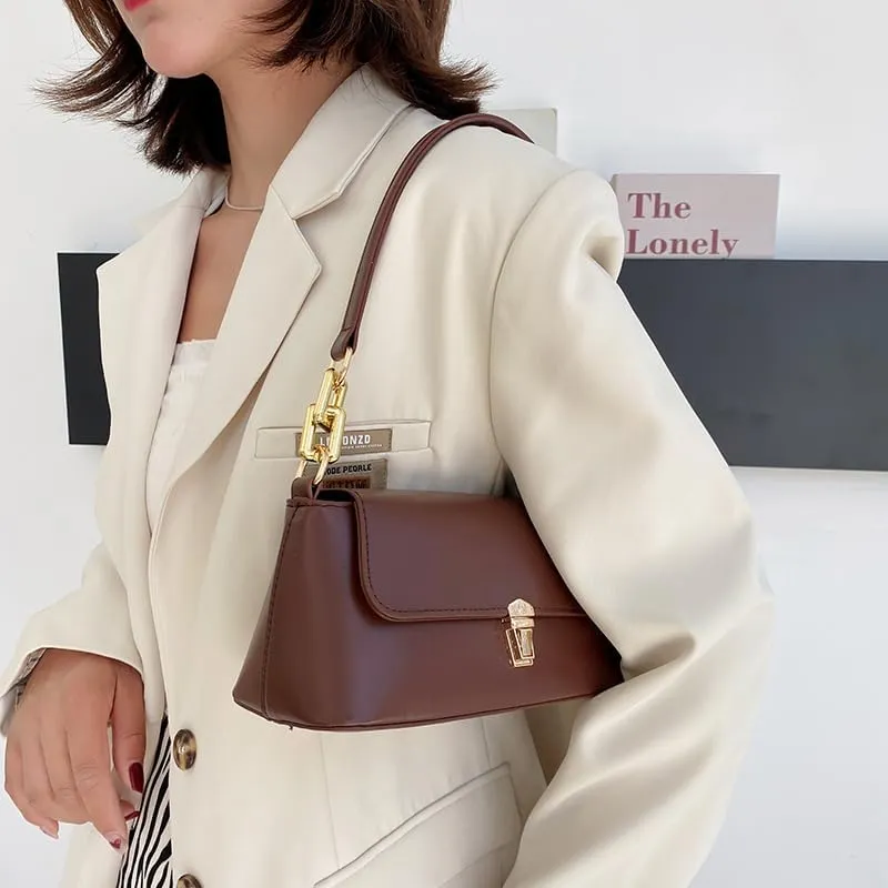 Handbags for Women Elegant Leather Wallet Ladies Shoulder Bags Designer Top Handle Armpit Bag Handbag with Chain