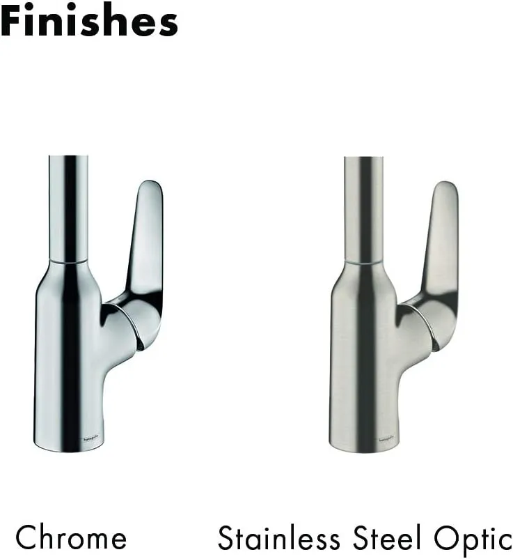 hansgrohe Focus N 14-inch Tall 1-Handle Bar Faucet in Chrome, 71802001
