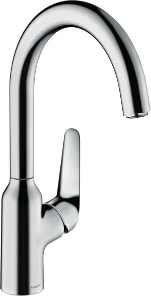 hansgrohe Focus N 14-inch Tall 1-Handle Bar Faucet in Chrome, 71802001