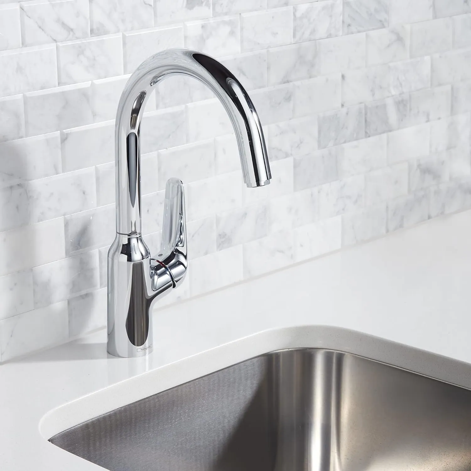 hansgrohe Focus N 14-inch Tall 1-Handle Bar Faucet in Chrome, 71802001