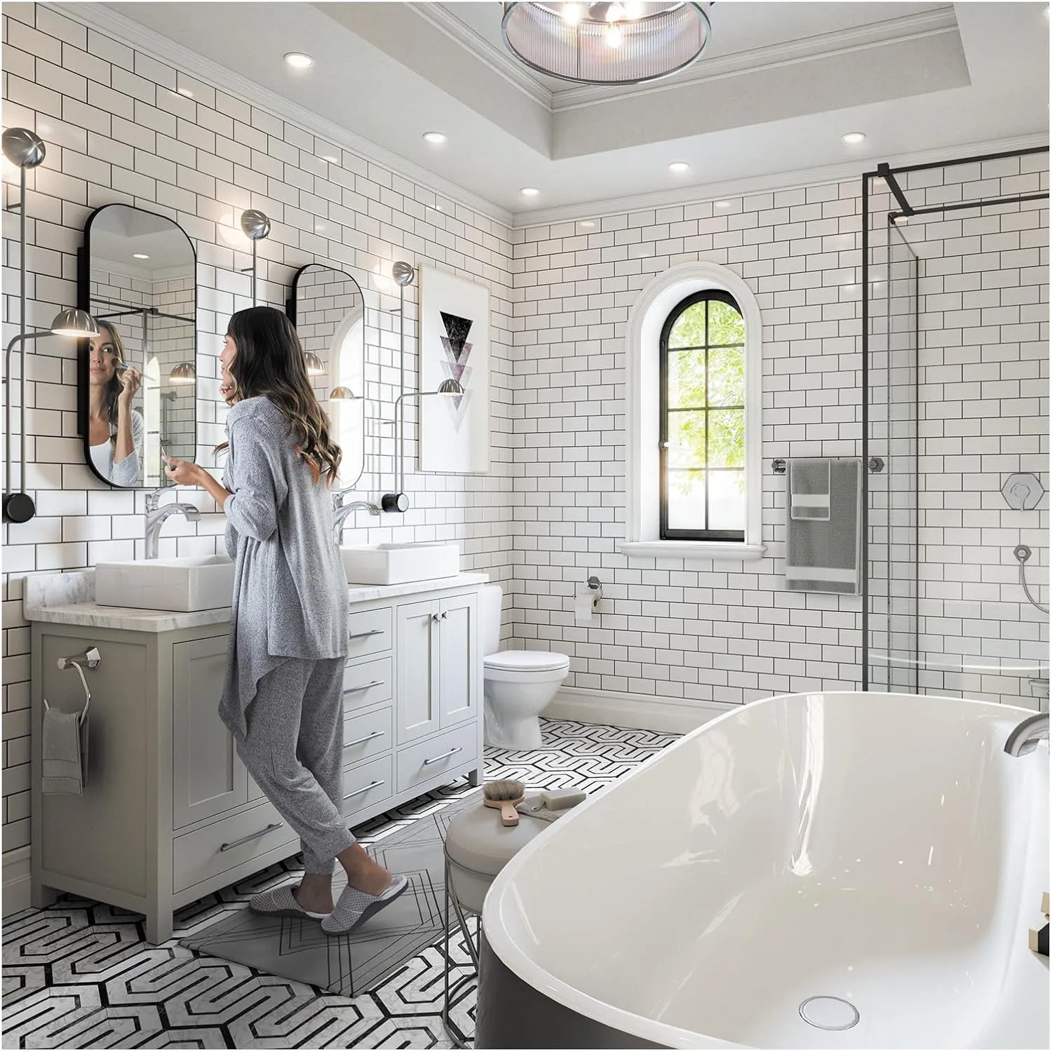 hansgrohe Locarno Transitional Ribbon Spray 1-Handle 1 14-inch Tall Bathroom Sink Faucet in Polished Nickel, 04811830