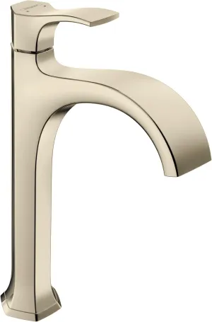 hansgrohe Locarno Transitional Ribbon Spray 1-Handle 1 14-inch Tall Bathroom Sink Faucet in Polished Nickel, 04811830
