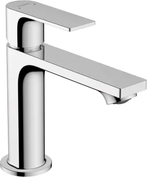 Hansgrohe Rebris E Contemporary 1-Handle 1-Hole 7-inch Tall Bathroom Sink Faucet in Chrome, 72557001