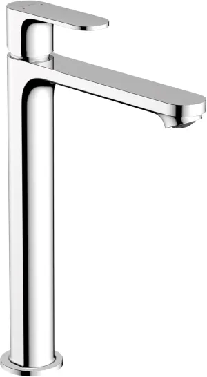 Hansgrohe Rebris S Contemporary 1-Handle 1-Hole 12-inch Tall Bathroom Sink Faucet in Chrome, 72524001