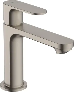 Hansgrohe Rebris S Contemporary 1-Handle 1-Hole 7-inch Tall Bathroom Sink Faucet in Brushed Nickel, 72517821
