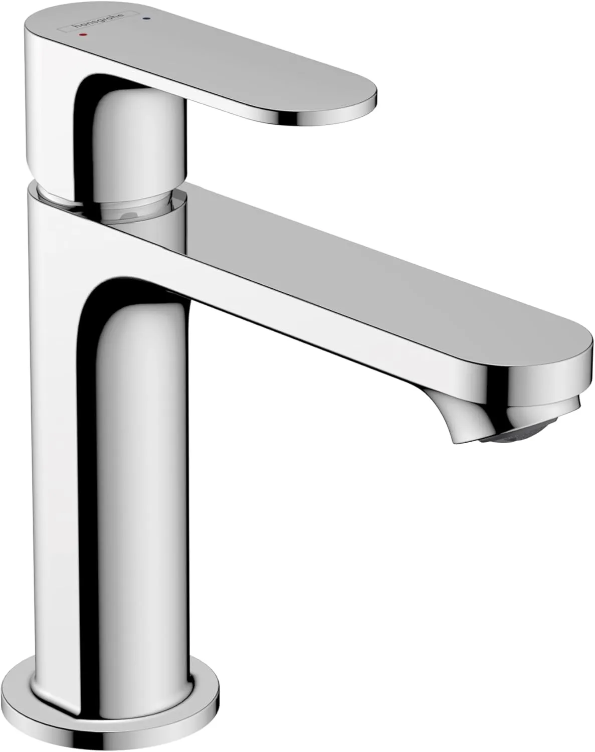 Hansgrohe Rebris S Contemporary 1-Handle 1-Hole 7-inch Tall Bathroom Sink Faucet in Chrome, 72517001