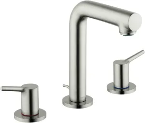 hansgrohe Talis S Modern Premium Easy Clean 2-Handle 3 7-inch Tall Bathroom Sink Faucet in Brushed Nickel, 72130821