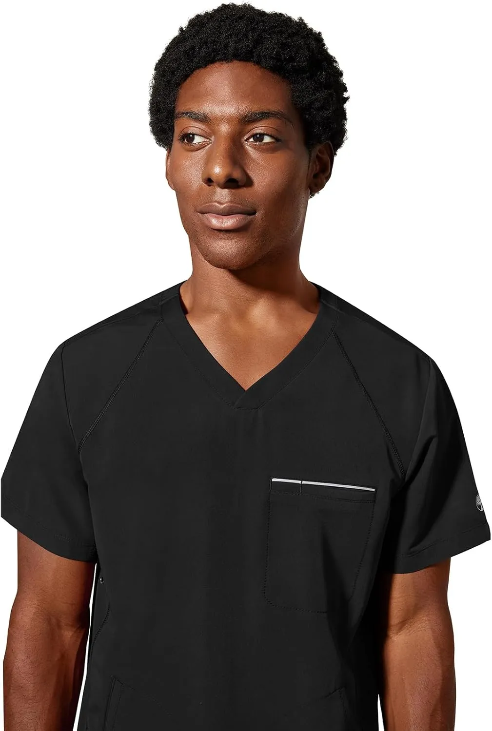 Healing Hands Men's Scrub Top Steven Top with 3 Pockets, Moisture Wicking, 360° Stretch & Recycled Fibers - 2382