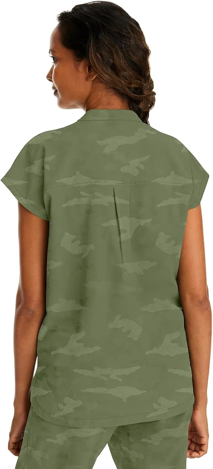Healing Hands Scrub Top for Women Modern Fit Tee with 2 Pockets, Moisture Wicking, 360° Stretch and Quick Dry Fabric 2352