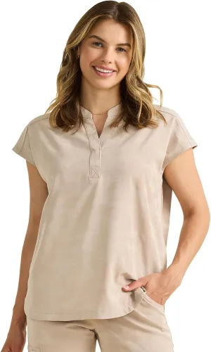 Healing Hands Scrub Top for Women Modern Fit Tee with 2 Pockets, Moisture Wicking, 360° Stretch and Quick Dry Fabric 2352
