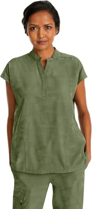 Healing Hands Scrub Top for Women Modern Fit Tee with 2 Pockets, Moisture Wicking, 360° Stretch and Quick Dry Fabric 2352