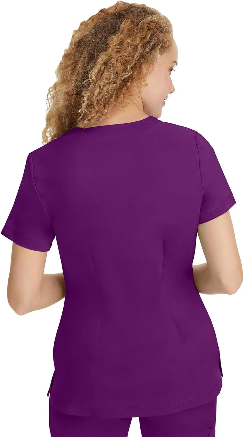 Healing Hands Scrubs for Women Jill Scrub Top V-Neck Modern Fit with 2 Patch Pockets and 2-Way Stretch Fabric 2320