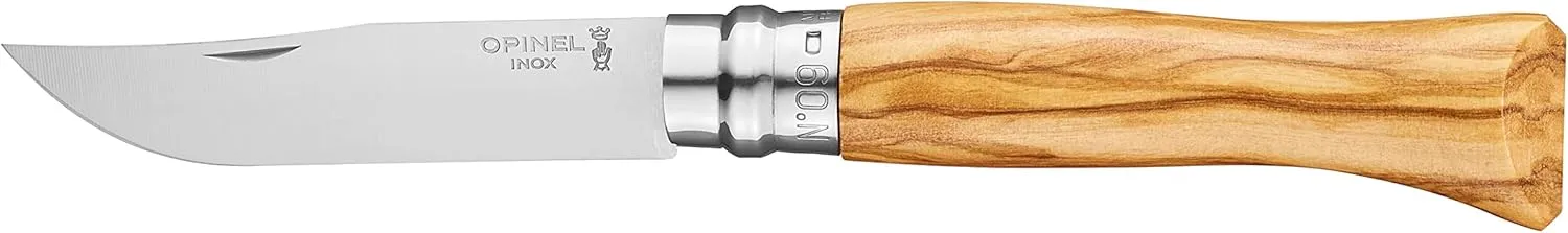 Herbertz Messer Solingen Opinel Pocket Knife No. 09 with Olive Wood Handle and 12C27 Steel