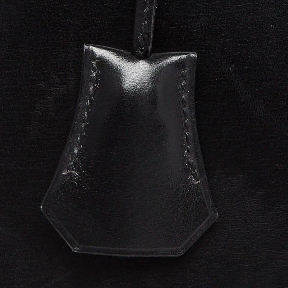 Hermes Black Box Leather Kelly Sellier 32 Bag