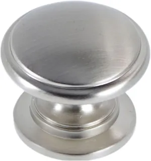 Hickory Hardware 10 Pack Solid Core Kitchen Cabinet Knobs, Luxury Cabinet and Dresser Knobs, Handle Pulls for Doors & Drawers, 1-1/4 Inch, Stainless Steel, Williamsburg Collection