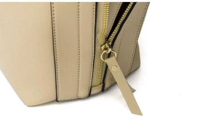 High Quality PU Leather Fashion Elegant Fringe Handbag - Coffee