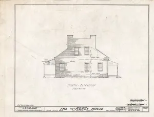 Historic Pictoric : Blueprint HABS ARK,60,1- (Sheet 4 of 11) - McHenry House, Highway 70 Vicinity, Little Rock, Pulaski County, AR 30in x 24in