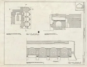 Historic Pictoric : Blueprint HABS GA,26-SAV.V,2- (Sheet 16 of 16) - Fort Pulaski, Cockspur Island, Savannah, Chatham County, GA 30in x 24in