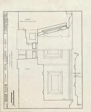 Historic Pictoric : Blueprint HABS MD,BELCA,1- (Sheet 9 of 15) - Sophia's Dairy, Pulaski Highway Vicinity, Belcamp, Harford County, MD 24in x 30in