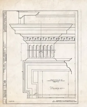 Historic Pictoric : Blueprint HABS NJ,8-MANT,1- (Sheet 10 of 23) - Thomas Carpenter House, Main & Martel Streets, Mantua, Gloucester County, NJ 11in x 14in