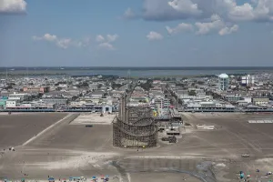 Historic Pictoric Photo- Beaches, Boardwalk and Amusement Parks on The New Jersey Shore in Wildwood, New Jersey 3 Fine Art Photo Reproduction 36in x 24in