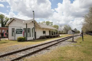 Historic Pictoric Photo - Train Station in Plains, Georgia, Home of Former U.S. President Jimmy Carter as Well as That of his Wife, Rosalynn- Fine Art Photo Reporduction 12in x 08in