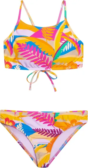 Hobie Girls High Neck Bikini Top and Hipster Bottom Swimsuit Set