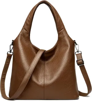 Hobo Bags for Women Soft PU Leather Designer Shoulder Purses Ladies Top Handle Handbag