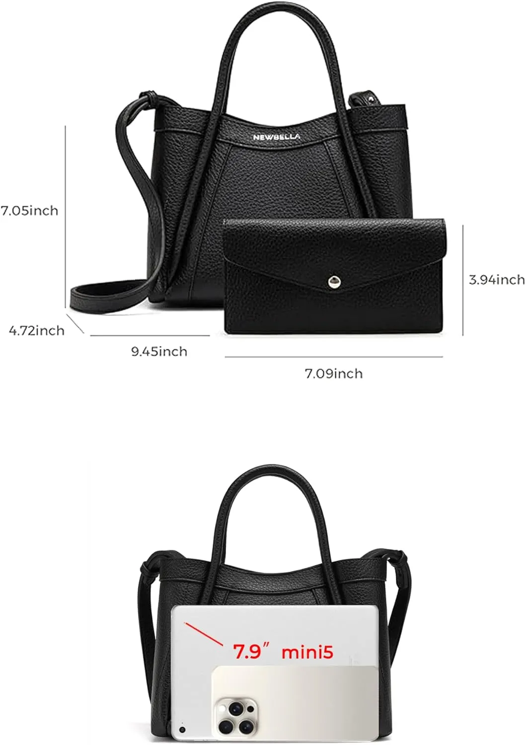 Hobo Handbag for Women, Crossbody Tote Bag, Shoulder Purse with Top Handle