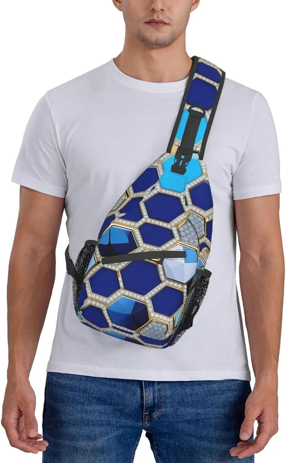 Hong Kong Print Small Backpack Sling Bag For Women Men, Chest Bag Daypack Crossbody For Travel Sport