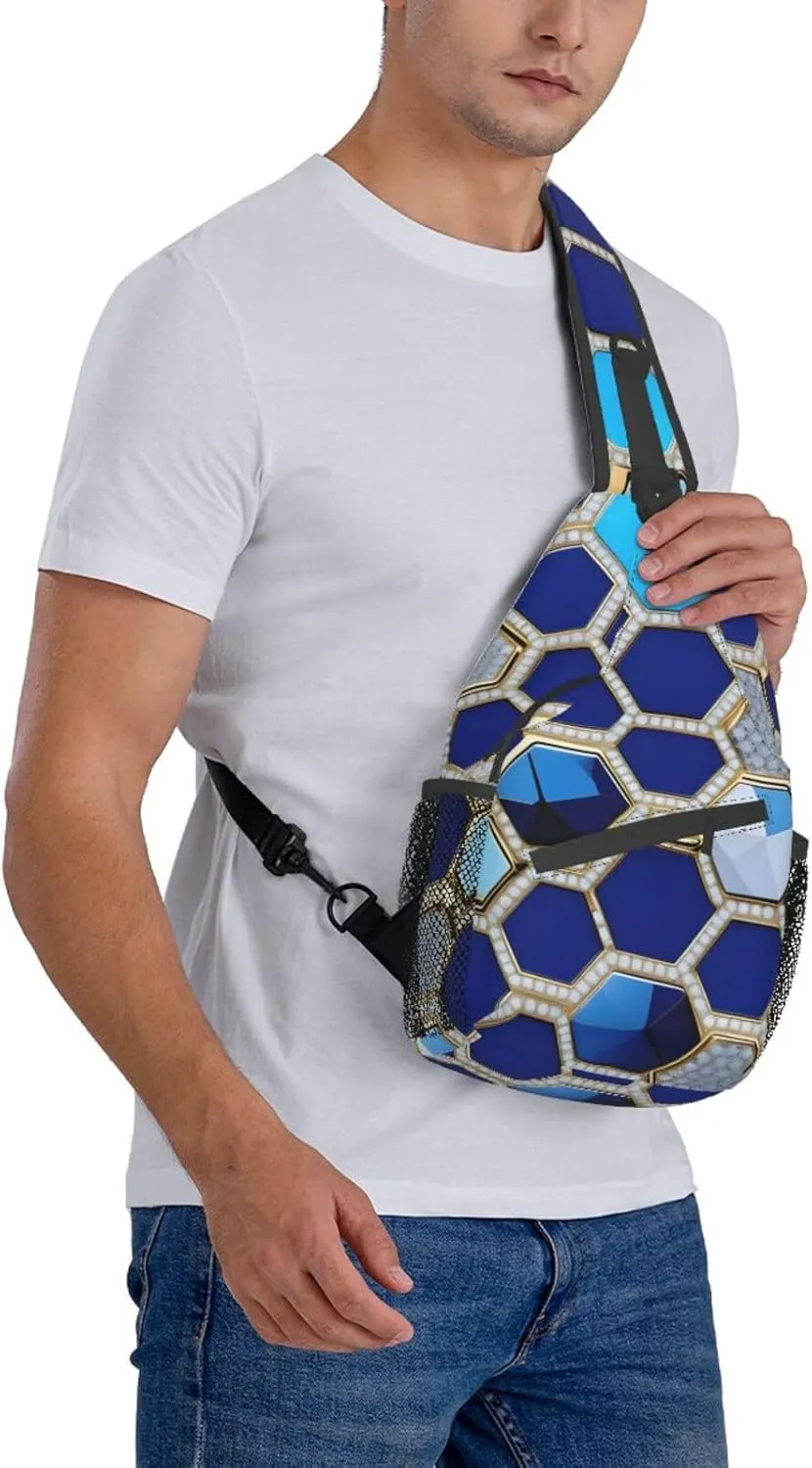 Hong Kong Print Small Backpack Sling Bag For Women Men, Chest Bag Daypack Crossbody For Travel Sport