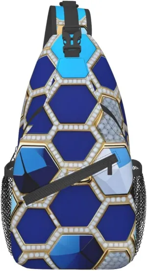Hong Kong Print Small Backpack Sling Bag For Women Men, Chest Bag Daypack Crossbody For Travel Sport
