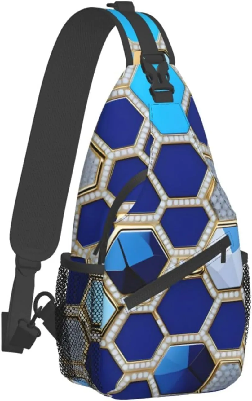 Hong Kong Print Small Backpack Sling Bag For Women Men, Chest Bag Daypack Crossbody For Travel Sport