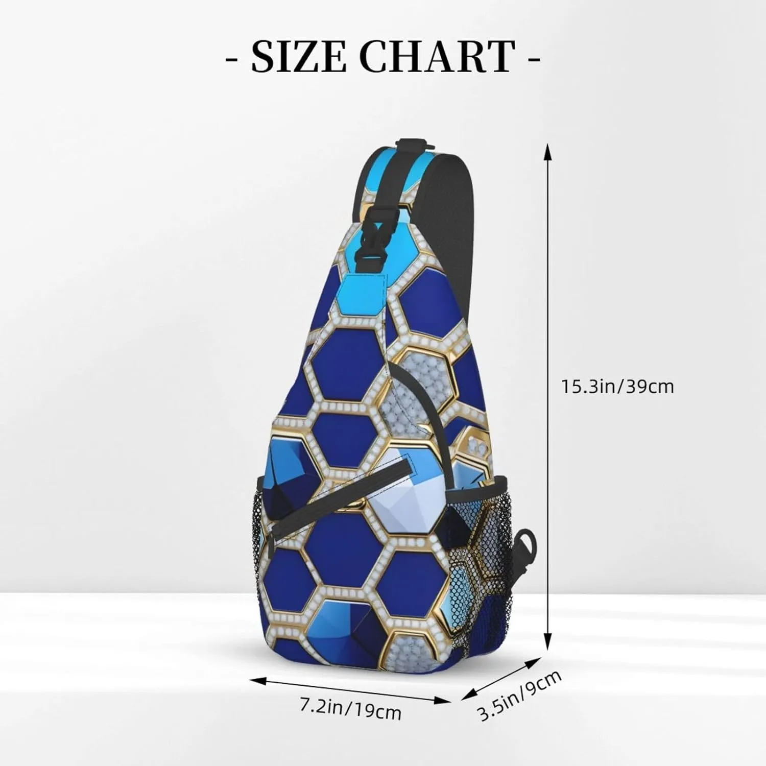 Hong Kong Print Small Backpack Sling Bag For Women Men, Chest Bag Daypack Crossbody For Travel Sport
