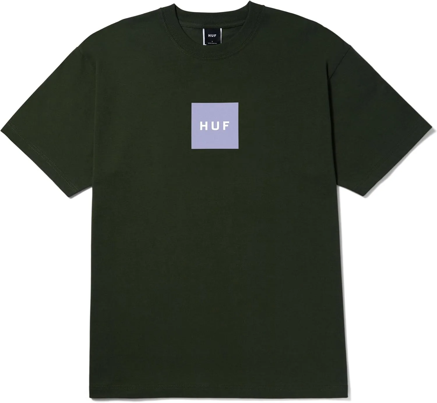 HUF Set Box Logo Short Sleeve T-Shirt - 100% Pre-Shrunk Cotton T-Shirt