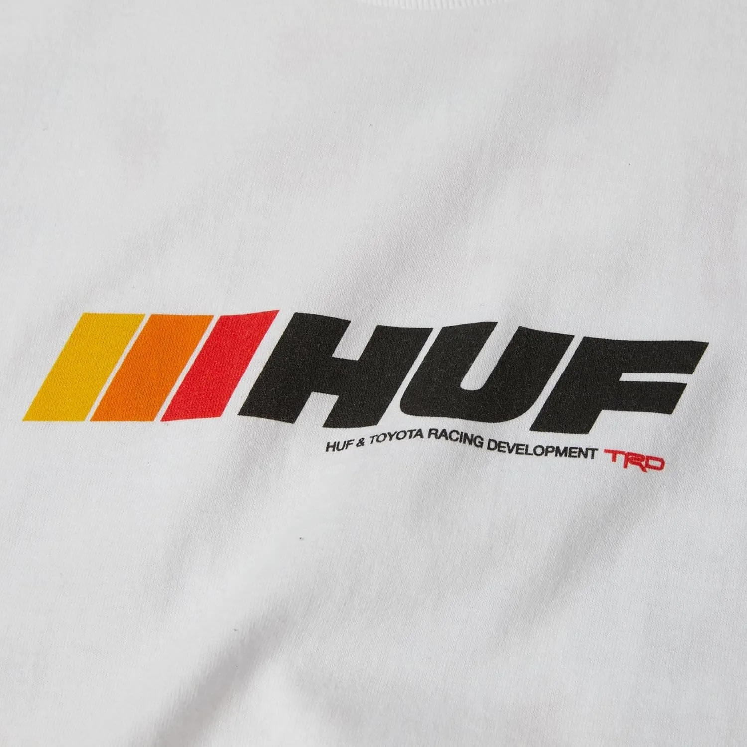 HUF x Toyota TRD Stickered T-Shirt for Men | Graphic Tee, Soft Cotton, Co-Branded Design, Printed Chest & Back