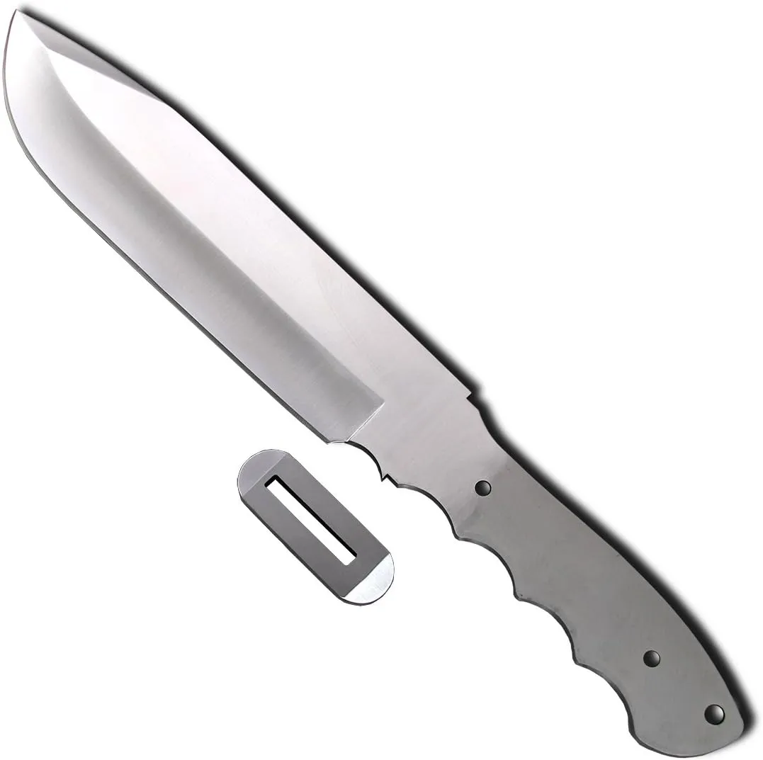 Hunting Knife Blade Blank 004 - 9Cr18MoV Stainless Steel - 13 3/4" OAL