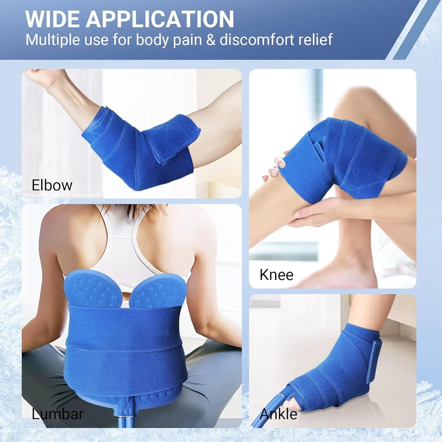 Ice Machine for Knee After Surgery with Digital Timer, Cold Therapy Machine 9 Quart Pain Relief Universal Cryotherapy System with Powerful Pump Compression Pad for Knee, Elbow, Ankle, Back